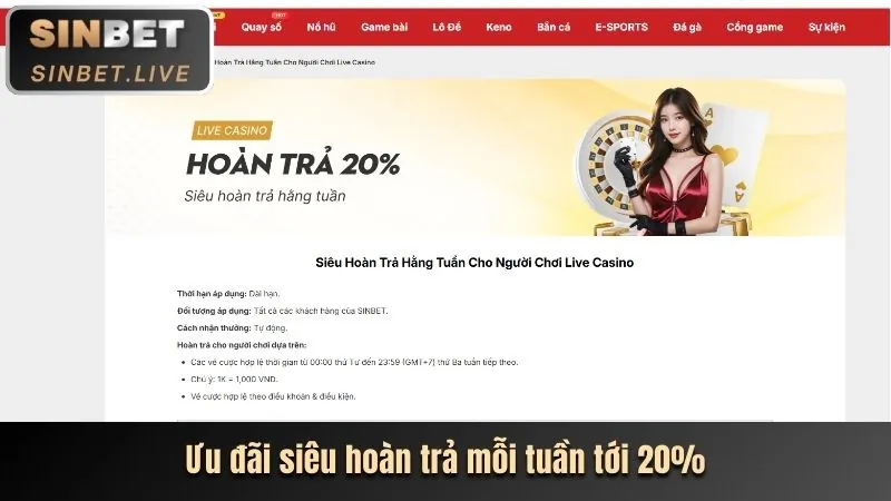 Khuyến mãi nạp tiền hàng tuần